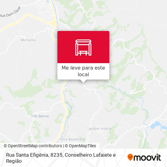 Rua Santa Efigênia, 8235 mapa