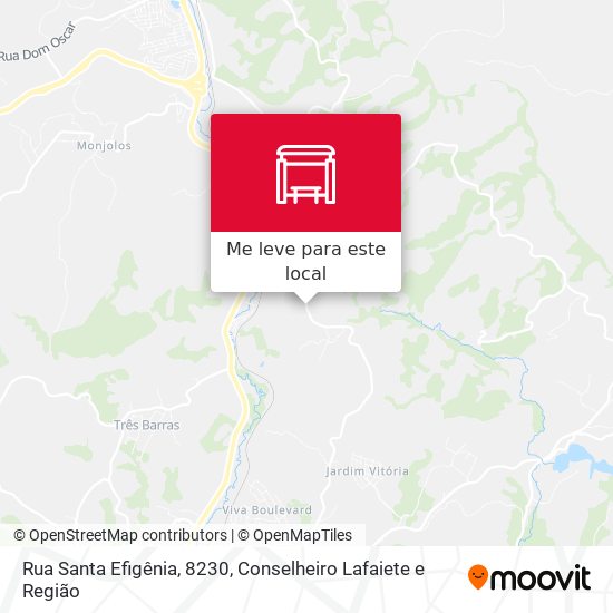 Rua Santa Efigênia, 8230 mapa