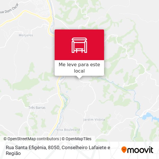 Rua Santa Efigênia, 8050 mapa