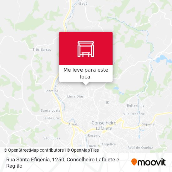 Rua Santa Efigênia, 1250 mapa