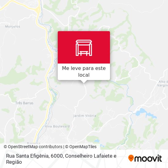 Rua Santa Efigênia, 6000 mapa
