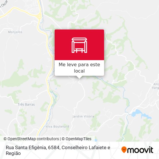 Rua Santa Efigênia, 6584 mapa