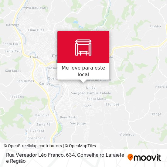 Rua Vereador Léo Franco, 634 mapa