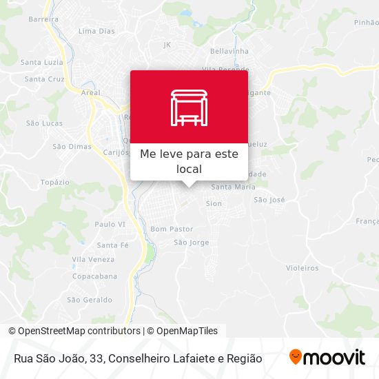 Rua São João, 33 mapa