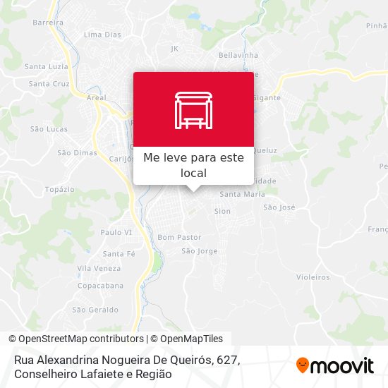 Rua Alexandrina Nogueira De Queirós, 627 mapa