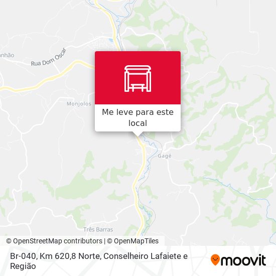 Br-040, Km 620,8 Norte mapa