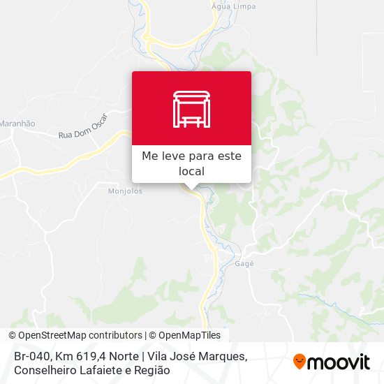 Br-040, Km 619,4 Norte | Vila José Marques mapa