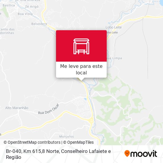 Br-040, Km 615,8 Norte mapa