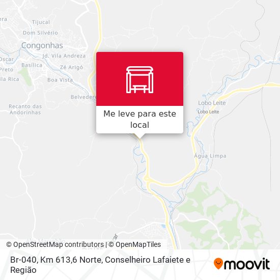 Br-040, Km 613,6 Norte mapa