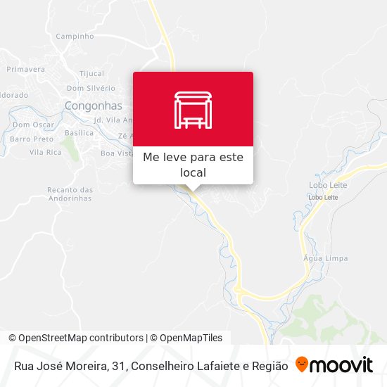 Rua José Moreira, 31 mapa