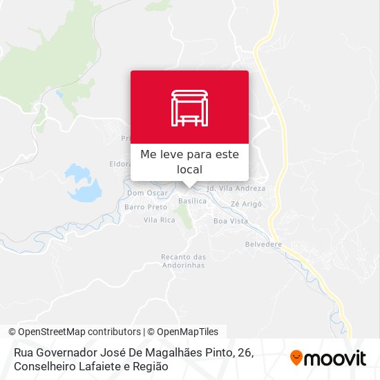 Rua Governador José De Magalhães Pinto, 26 mapa