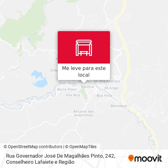 Rua Governador José De Magalhães Pinto, 242 mapa