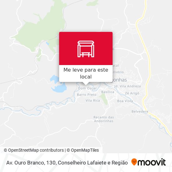 Av. Ouro Branco, 130 mapa
