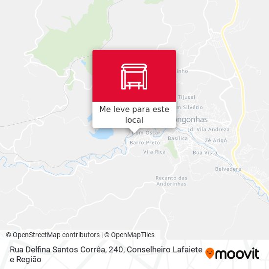 Rua Delfina Santos Corrêa, 240 mapa