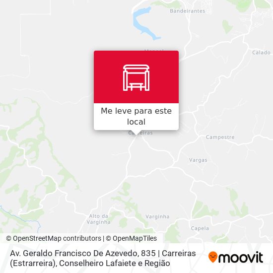 Av. Geraldo Francisco De Azevedo, 835 | Carreiras (Estrarreira) mapa