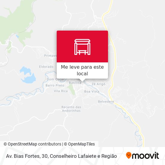 Av. Bias Fortes, 30 mapa