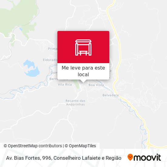 Av. Bias Fortes, 996 mapa