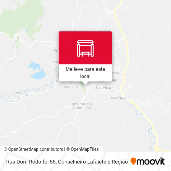 Rua Dom Rodolfo, 55 mapa
