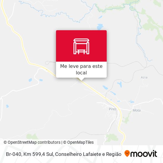 Br-040, Km 599,4 Sul mapa