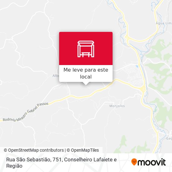 Rua São Sebastião, 751 mapa
