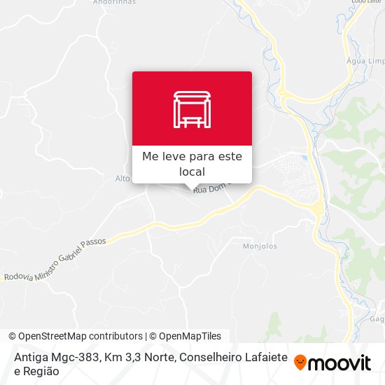 Antiga Mgc-383, Km 3,3 Norte mapa