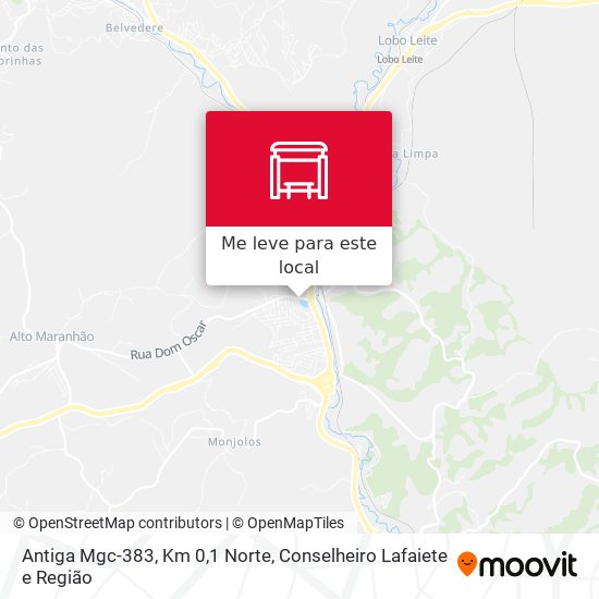 Antiga Mgc-383, Km 0,1 Norte mapa