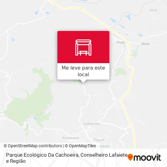 Parque Ecológico Da Cachoeira mapa