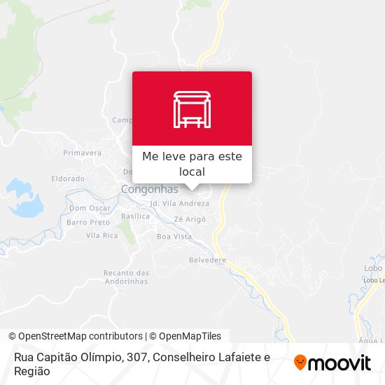 Rua Capitão Olímpio, 307 mapa