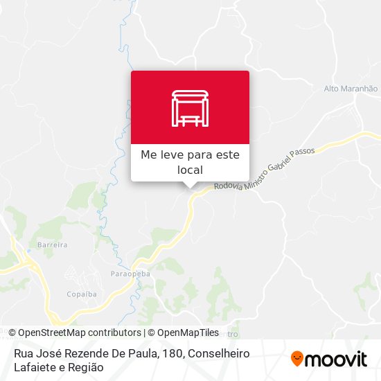 Rua José Rezende De Paula, 180 mapa