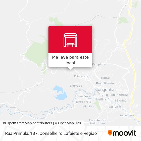 Rua Prímula, 187 mapa