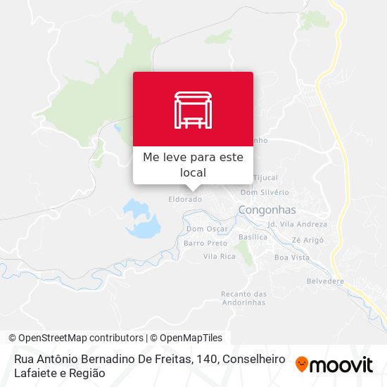 Rua Antônio Bernadino De Freitas, 140 mapa