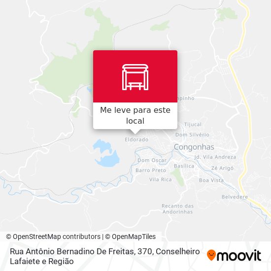Rua Antônio Bernadino De Freitas, 370 mapa