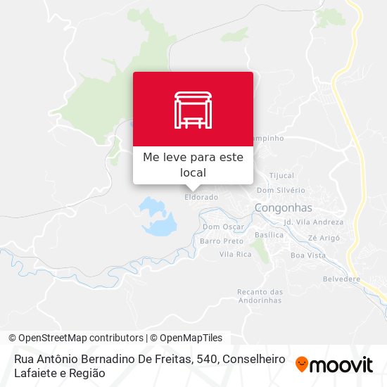 Rua Antônio Bernadino De Freitas, 540 mapa