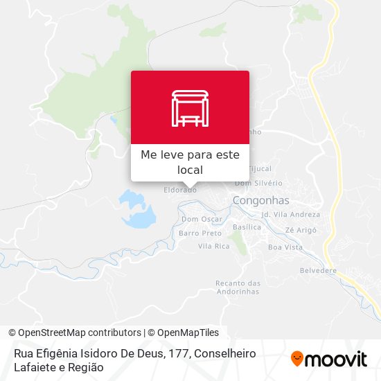 Rua Efigênia Isidoro De Deus, 177 mapa
