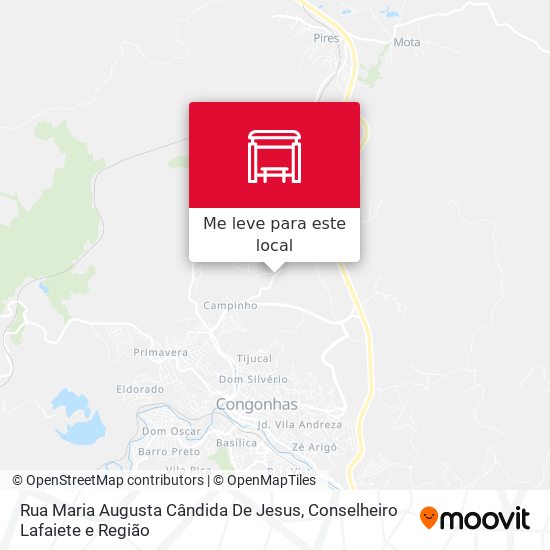 Rua Maria Augusta Cândida De Jesus mapa