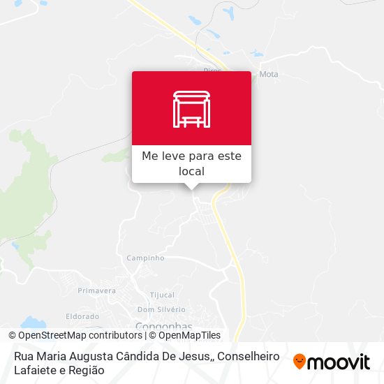 Rua Maria Augusta Cândida De Jesus, mapa