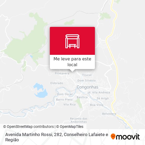 Avenida Martinho Rossi, 282 mapa