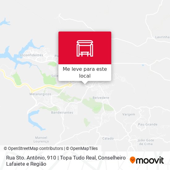 Rua Sto. Antônio, 910 | Topa Tudo Real mapa