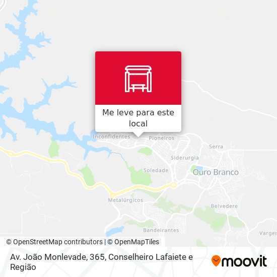 Av. João Monlevade, 365 mapa