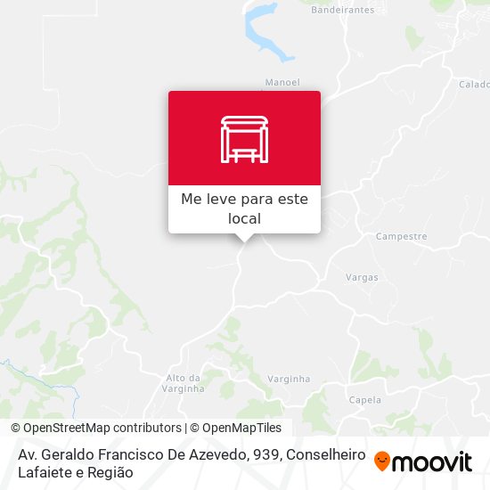 Av. Geraldo Francisco De Azevedo, 939 mapa