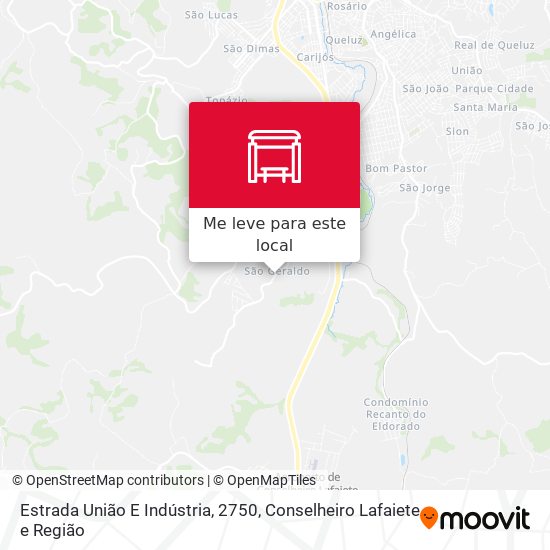 Estrada União E Indústria, 2750 mapa