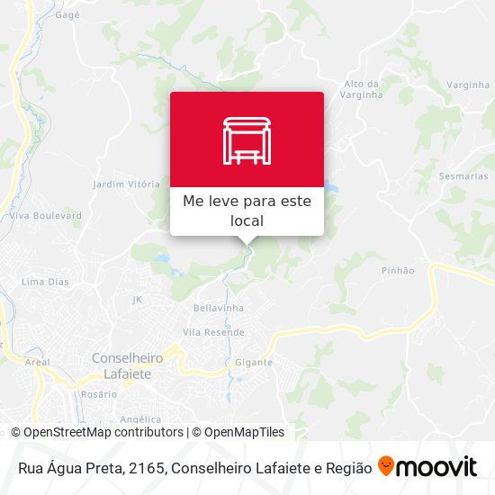 Rua Água Preta, 2165 mapa