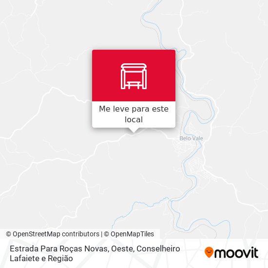 Estrada Para Roças Novas, Oeste mapa