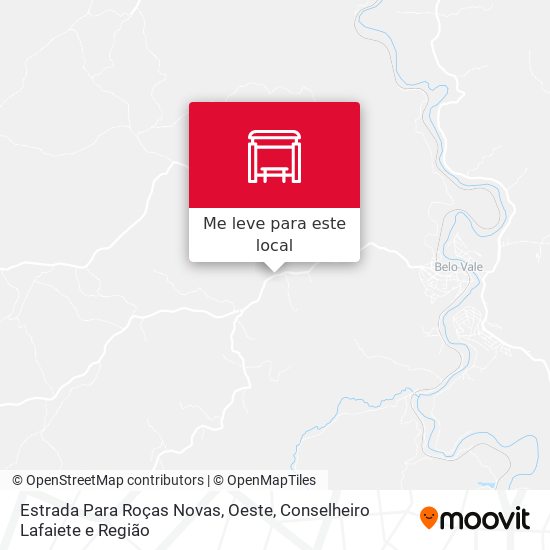 Estrada Para Roças Novas, Oeste mapa