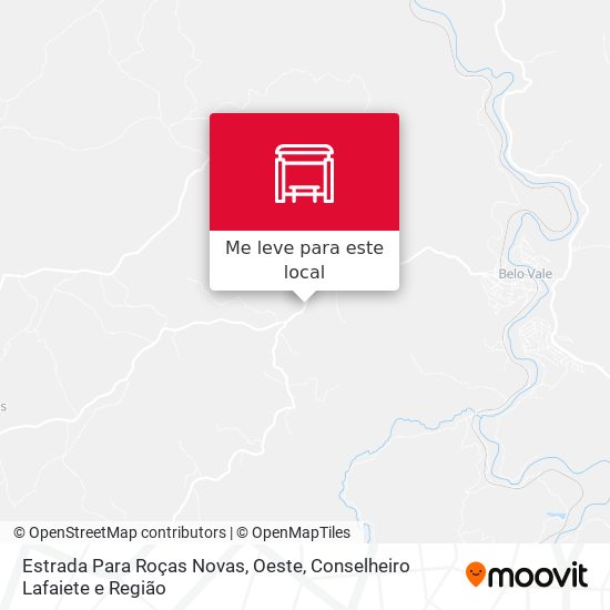 Estrada Para Roças Novas, Oeste mapa