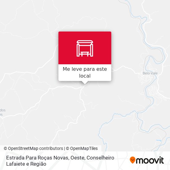Estrada Para Roças Novas, Oeste mapa