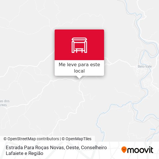 Estrada Para Roças Novas, Oeste mapa