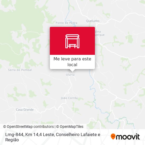 Lmg-844, Km 14,4 Leste mapa