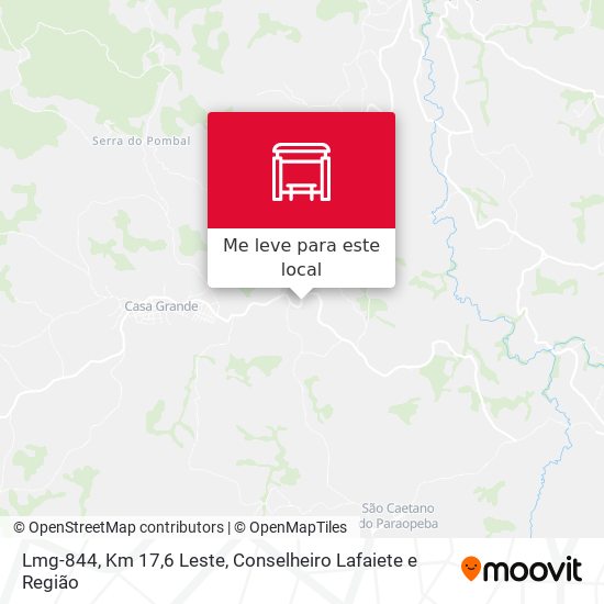 Lmg-844, Km 17,6 Leste mapa