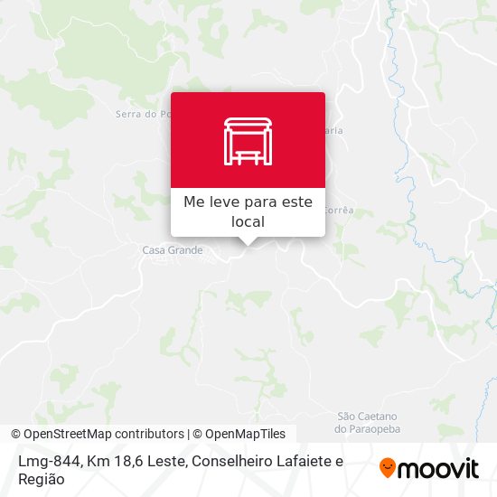 Lmg-844, Km 18,6 Leste mapa